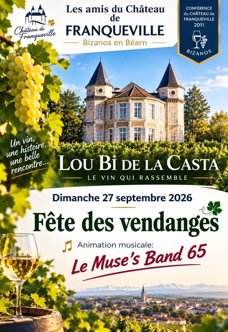 Affiche de la Fête des vendanges, Château de Franqueville