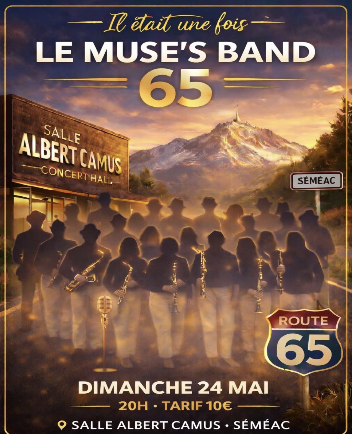 Affiche officielle du concert de Sémeac